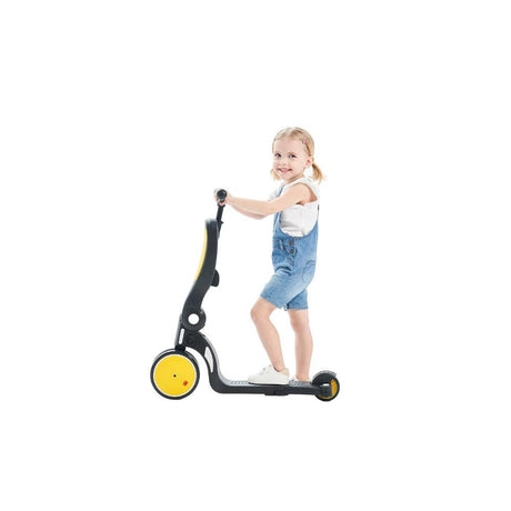 Adaptable 5 in 1 Kid's Scooter Girl standing at KiwiBargain NZ
