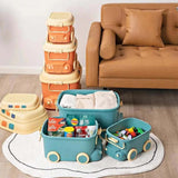 Fancy Stackable Kids Toys Storage Box - Set of 3 - KiwiBargain