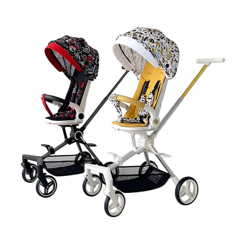 Baby strollers red and white
