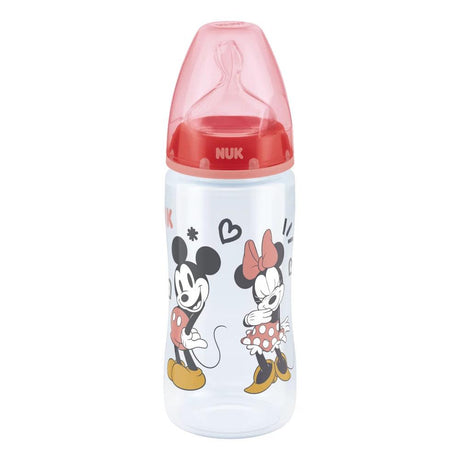 NUK Disney Mickey Mouse First Choice Plus Baby Bottle with Temperature Control 300ml - KiwiBargain