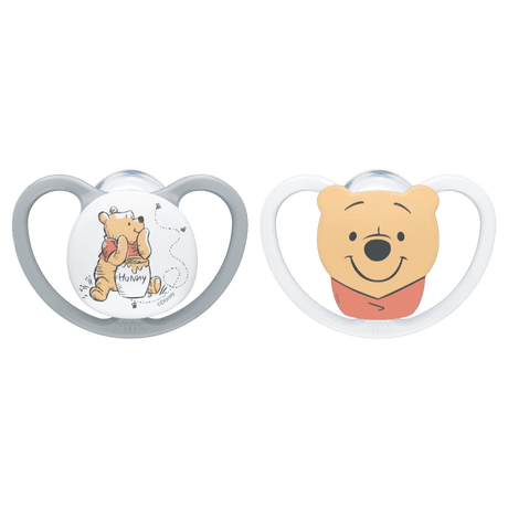 NUK Space Silicone Soother - 2pk - Disney Winnie the Pooh - KiwiBargain