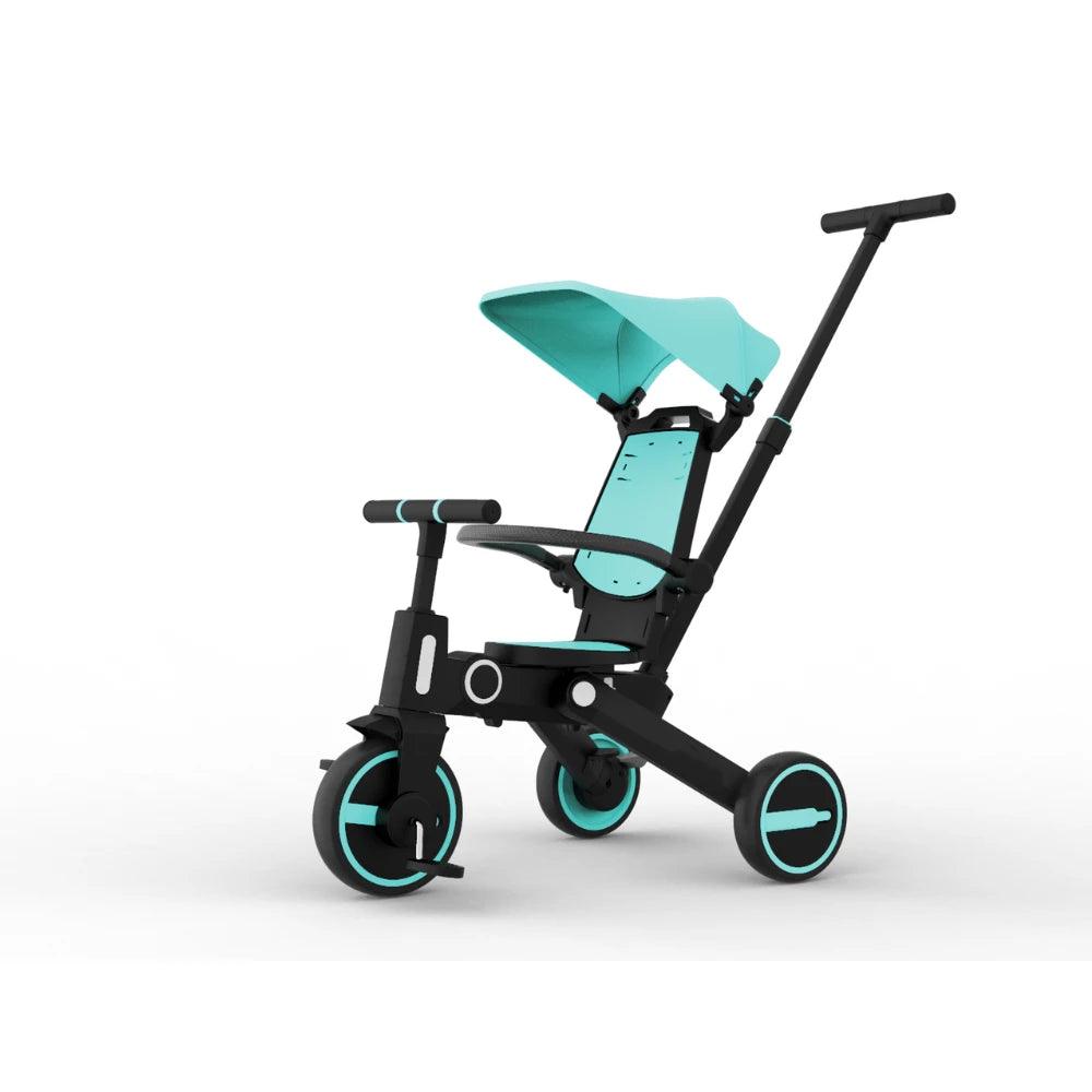 SmartFold 7-in-1 Kid's Tricycle blue with parent control
