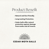 32 Cedar Wood Balls - Lavender Natural Moth Repellent - KiwiBargain