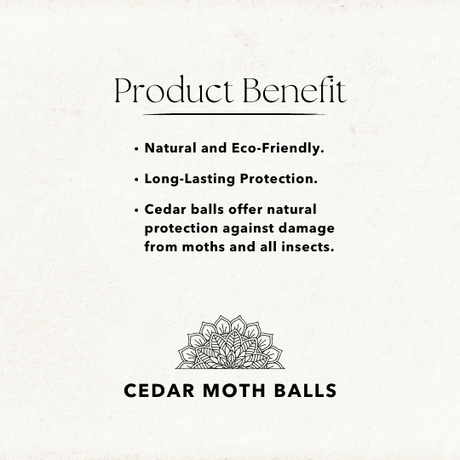 Cedar Wood Moth Balls - Natural Moth Repellent - 32 Balls - KiwiBargain