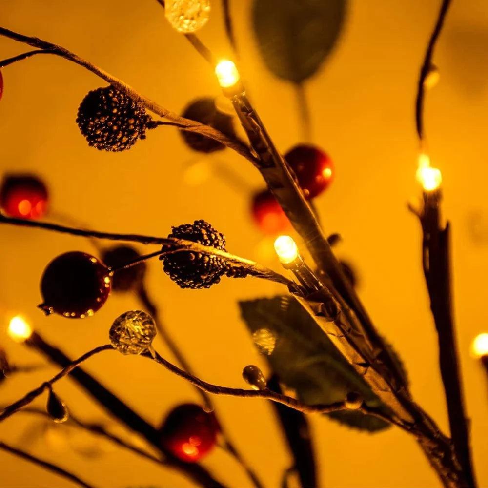 Ruby Fruit Bonsai Tree Light - Warm White - KiwiBargain